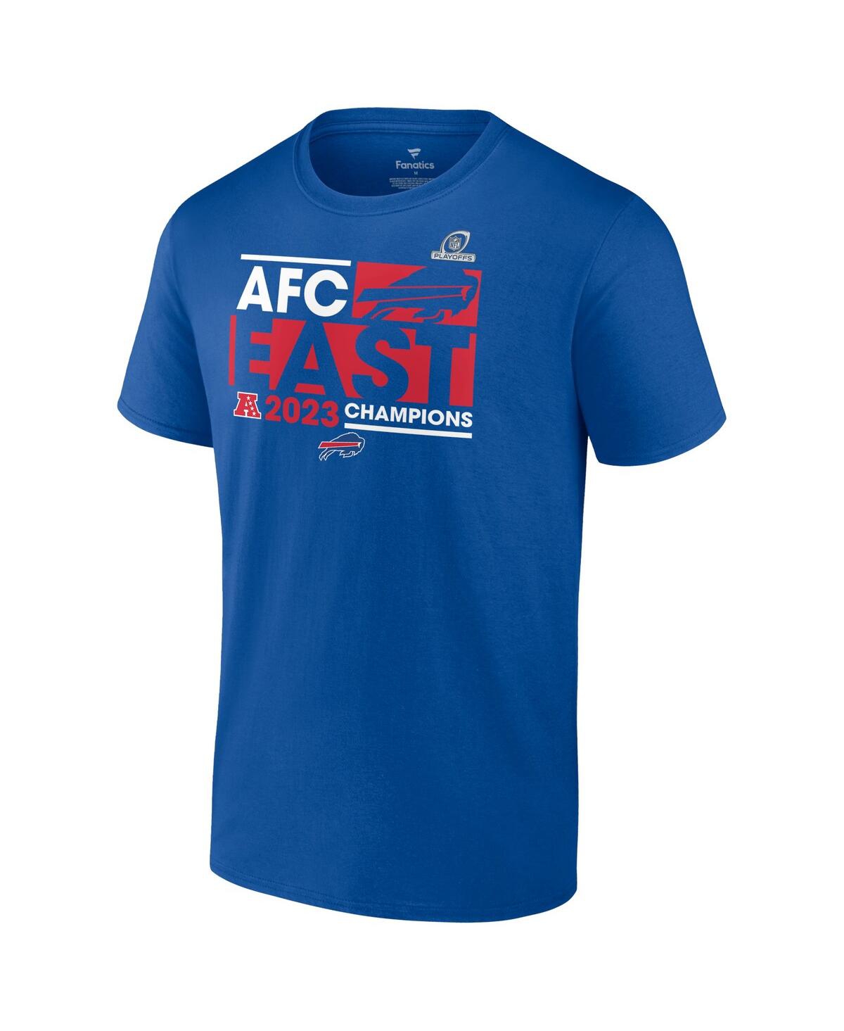 Men's FanaticsBuffalo Bills 2023 Afc East Division Champions Big and Tall T-shirt - Royal
