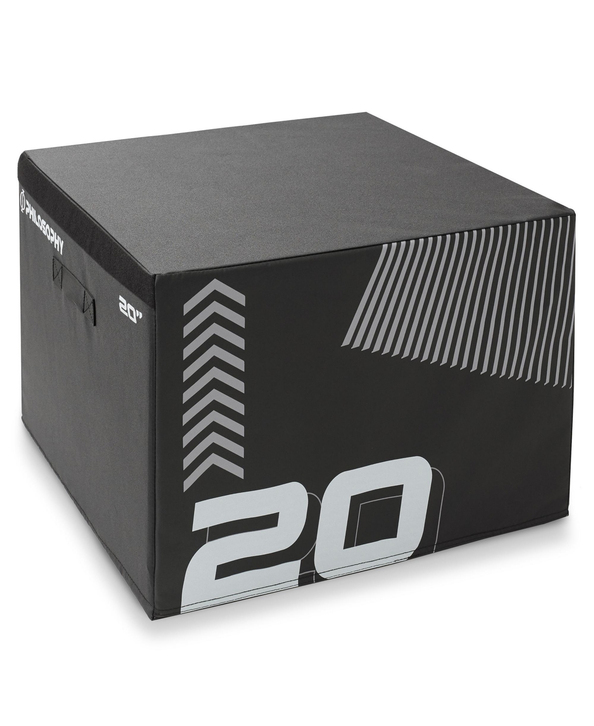 20" Soft Foam Plyometric Box - Jumping Plyo Box for Training and Conditioning - Black