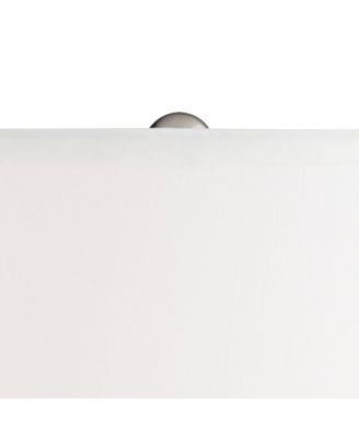 Jaime Modern Table Lamp Hand Crafted 26" High Faded Swirl Blue Gray Art Glass Brushed Nickel Silver White Drum Shade for Living Room Bedroom House Bedside Home (Color May Vary) - Possini Euro Design