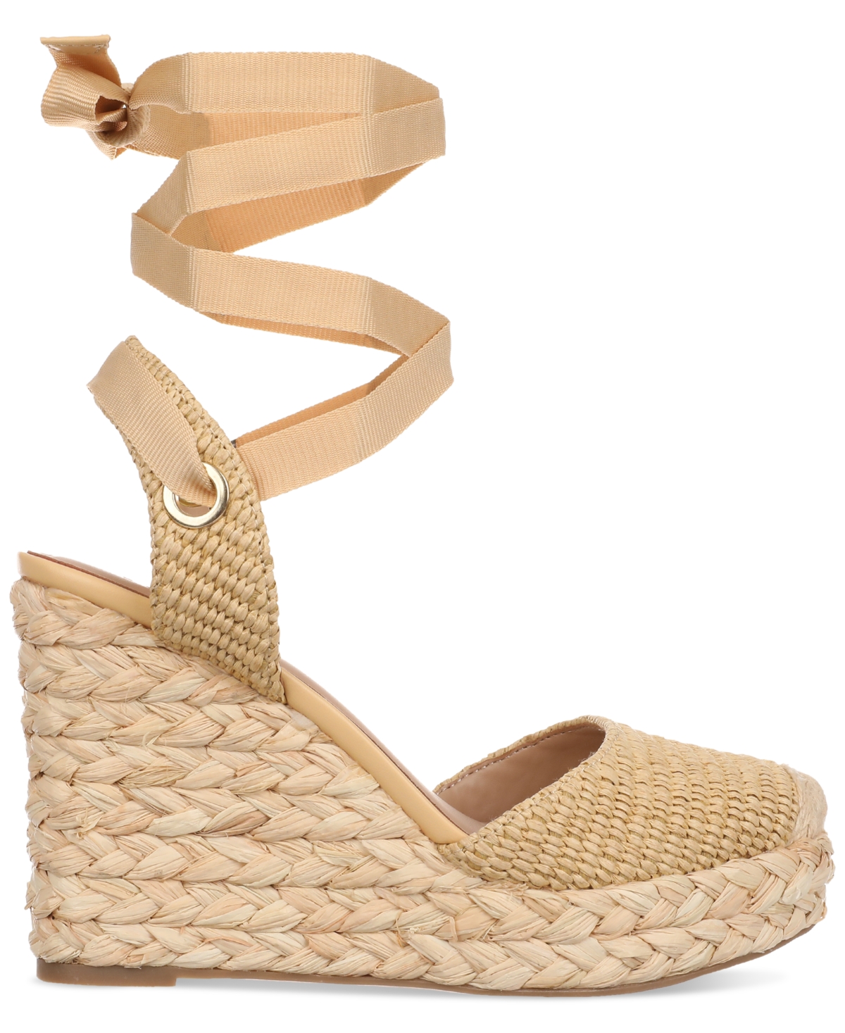 I.n.c. International Concepts Women's Maisie Lace-Up Espadrille Wedge Sandals, Created for Macy's