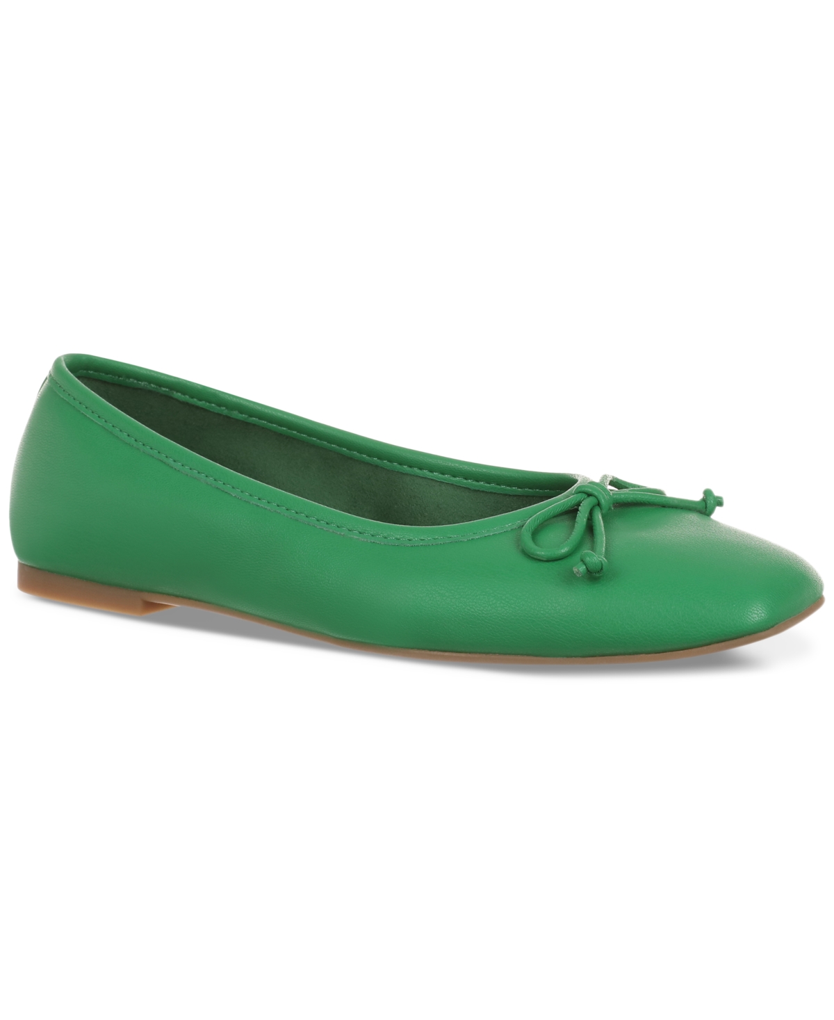 Shop On 34th Women's Naomie Ballet Flats, Created For Macy's In Green Smooth