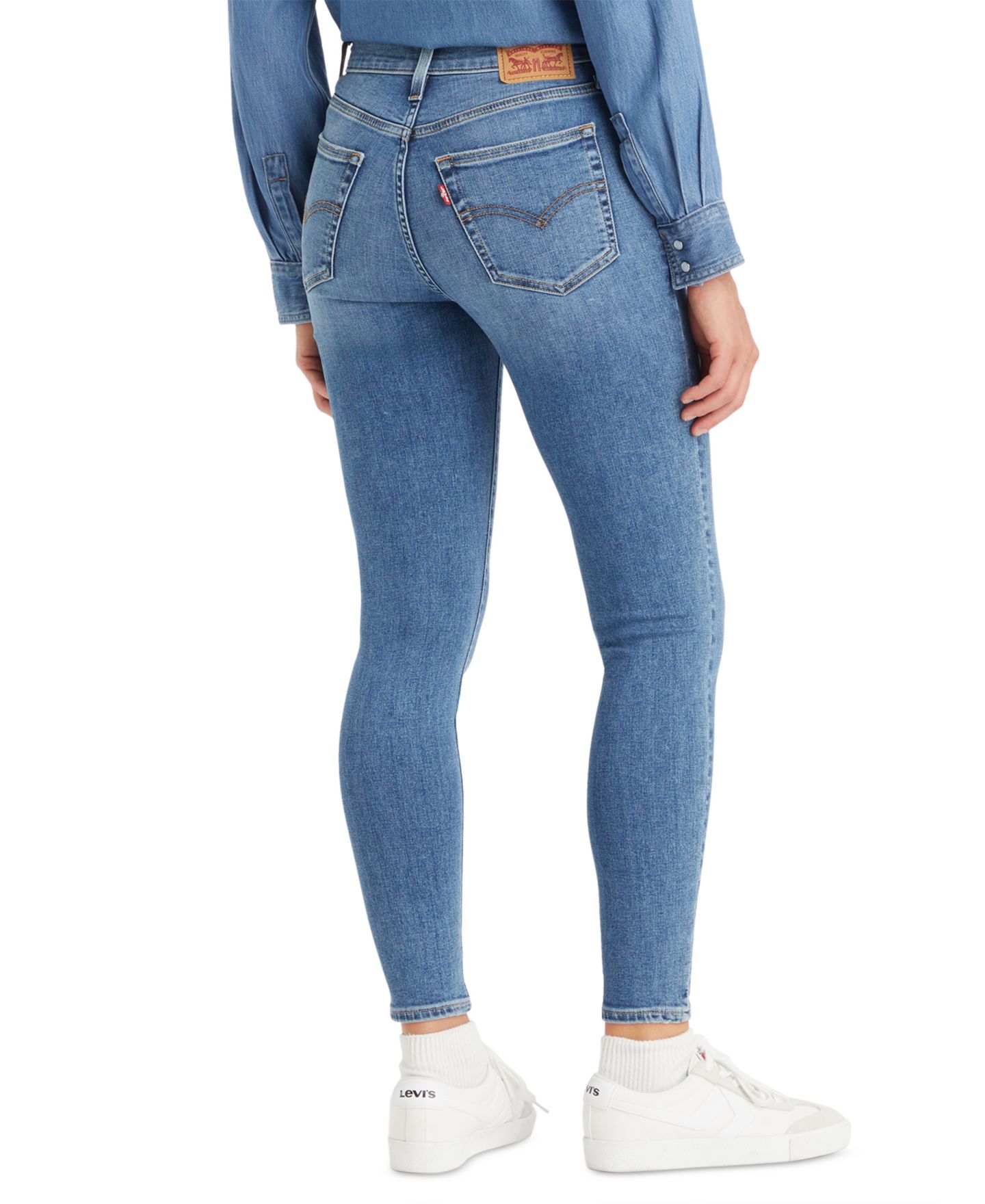 Женские джинсы Levi's 720 High-Rise Stretchy Super-Skinny, цвет: Анималистичный — фото 2