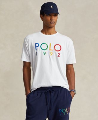 폴로 랄프로렌 Polo Ralph Lauren Mens Classic-Fit Polo 1992 Jersey T-Shirt,White