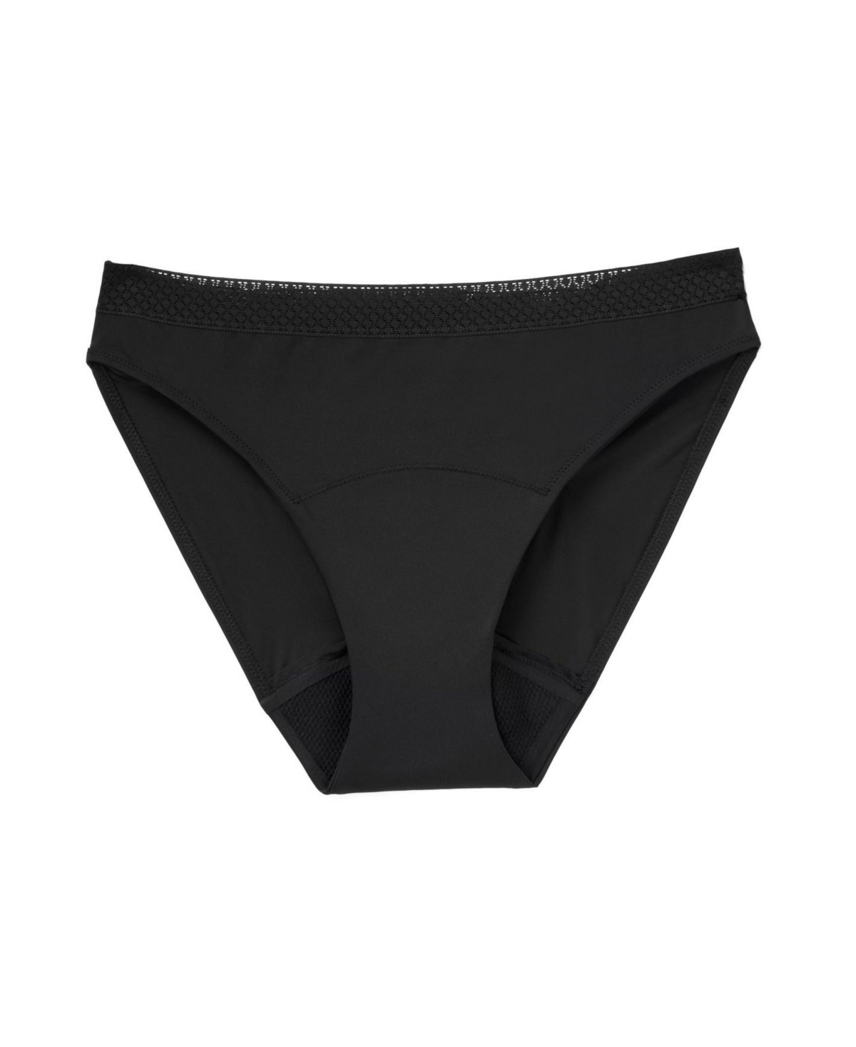 Katelin Women's Bikini Period-Proof Panty - Black