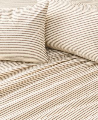 Striped Wrinkle Resistant Microfiber 4-Pc. Sheet Set, King