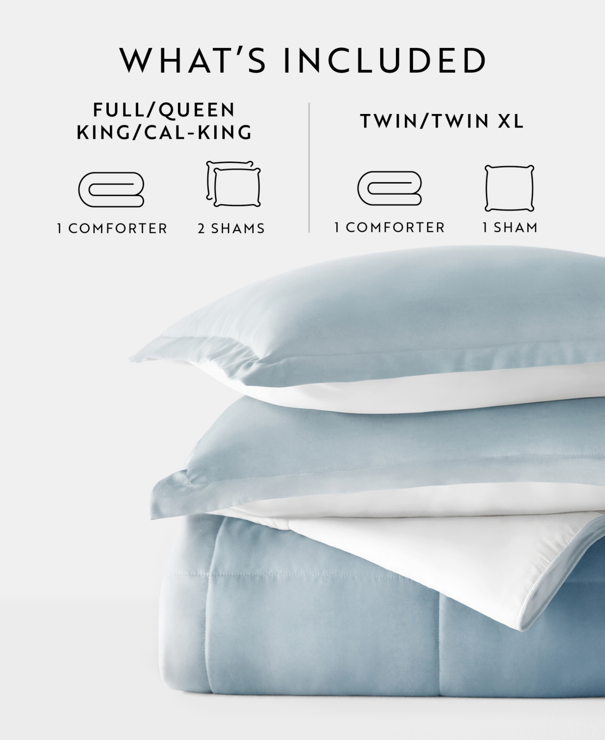 Ienjoy Home Ocean Waves 3-piece Comforter Set, King/california King In Light Blue
