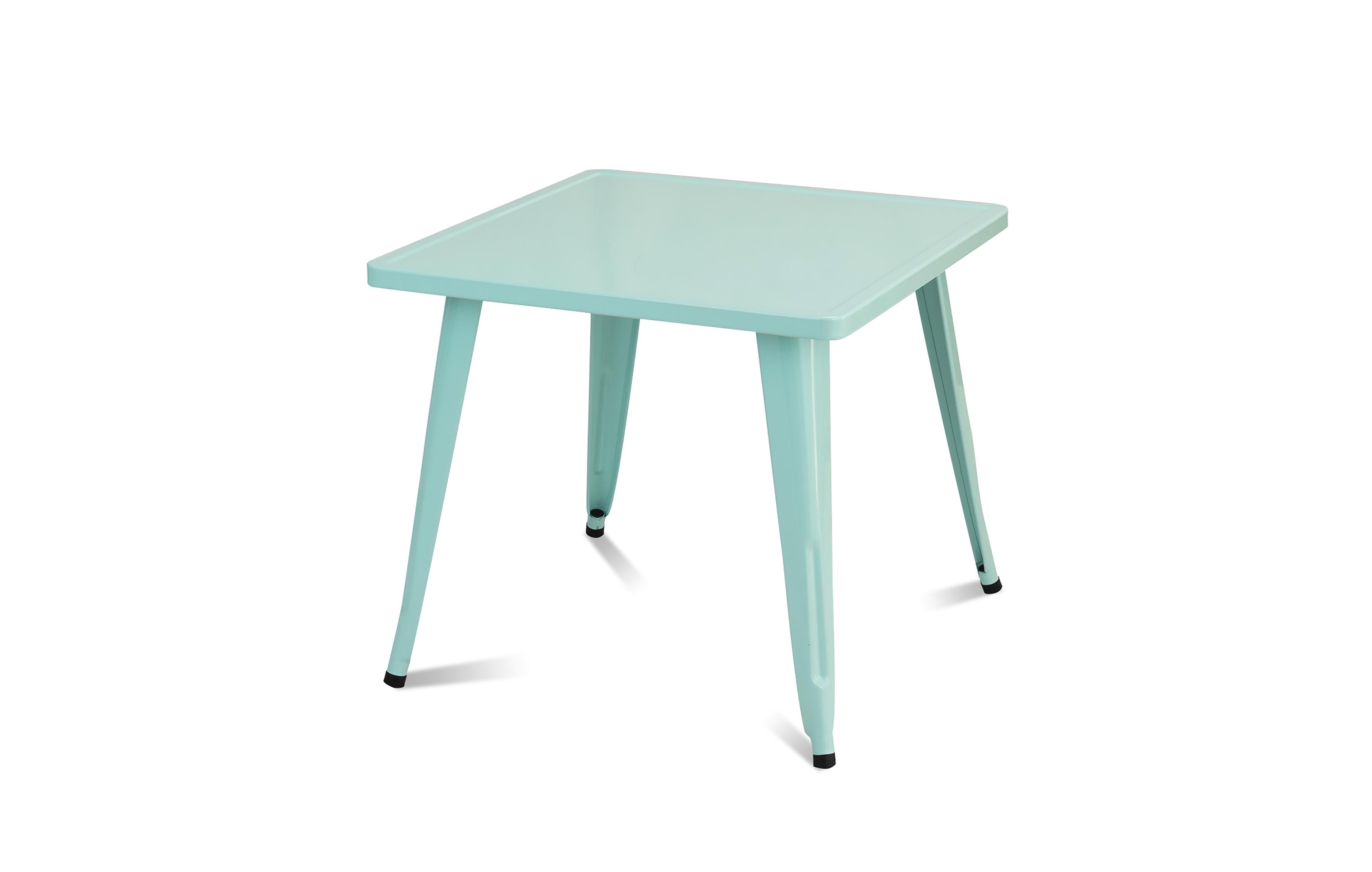 Kids Steel 27'' Square Table Children Play Activity Table Indoor Outdoor