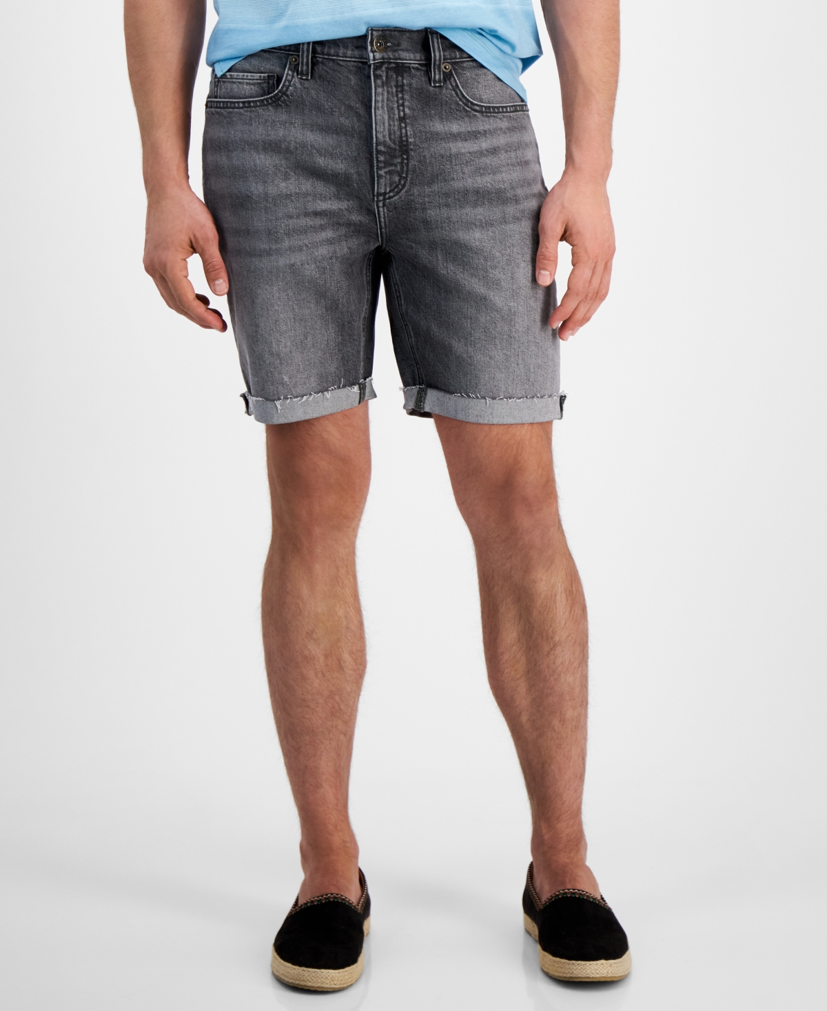 Men's Regular-Fit Denim Shorts, Created for Macy's - Pumice