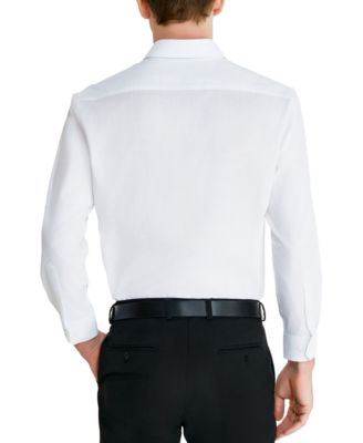 Perry Ellis Men's Modern-Fit Lux Twill Solid Dress Shirt
