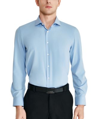 Men's Slim-Fit Solid Poplin Dress Shirt