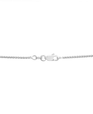 Blue Sapphire (5 ct. t.w.) & White Sapphire (5/8 ct. t.w.) 17" Lariat Necklace in Sterling Silver