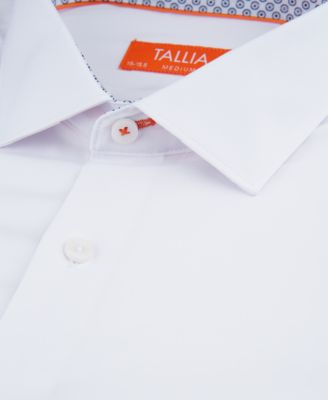 Men's Slim-Fit Solid Poplin Dress Shirt