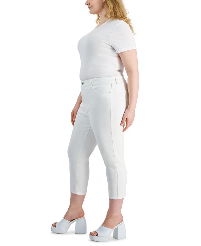 Mid Rise Skinny Cropped Jeans