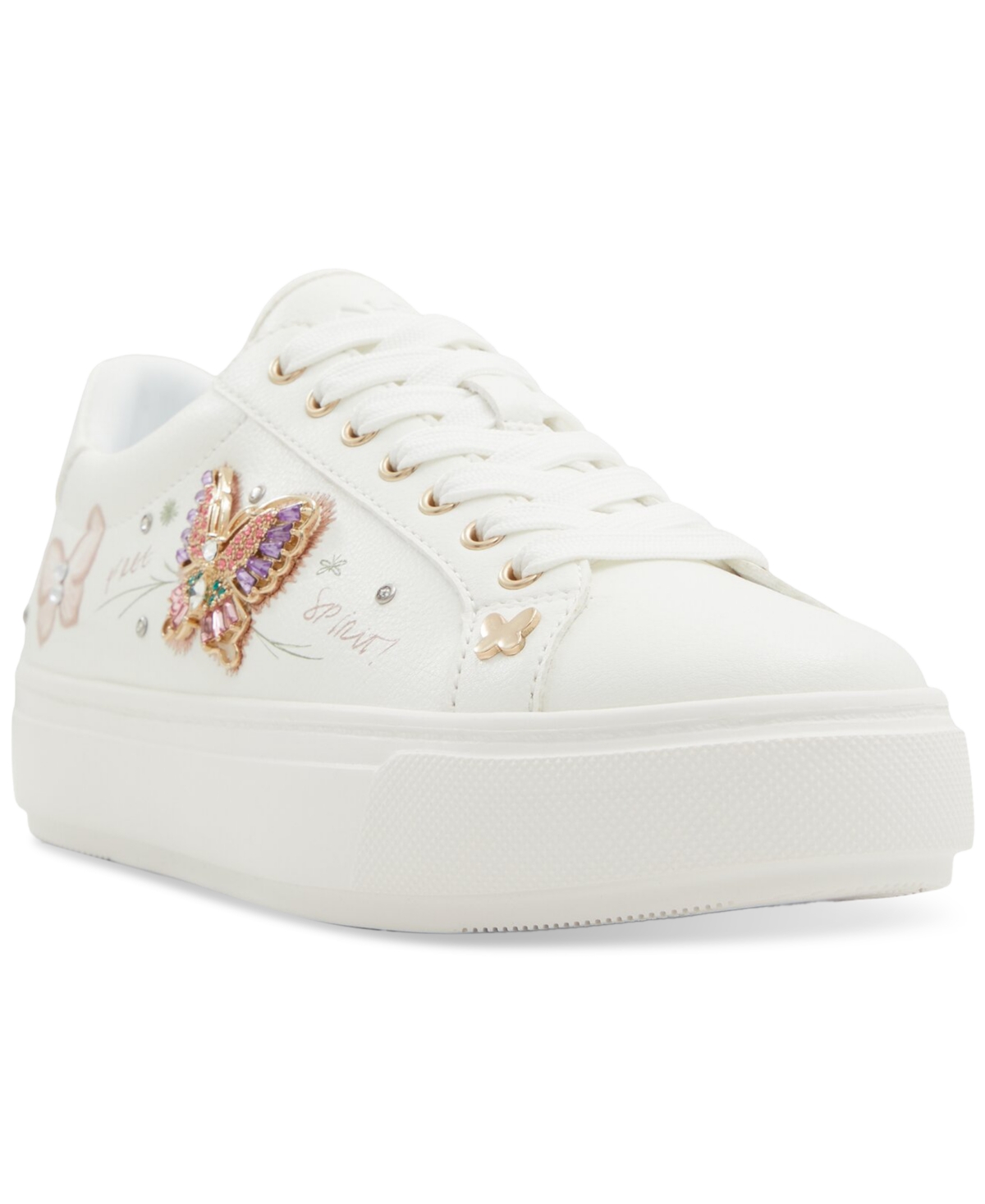 Women's Gwiri 2.0 Embellished Butterfly Court Sneakers - White