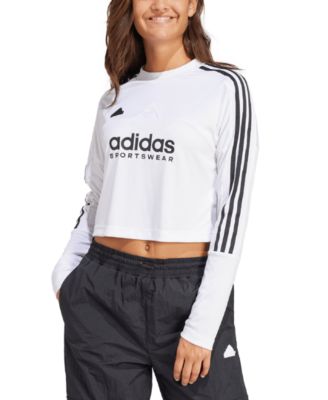 Photo 1 of adidas Women's Cropped Tiro Long-Sleeve Slim-Fit Top