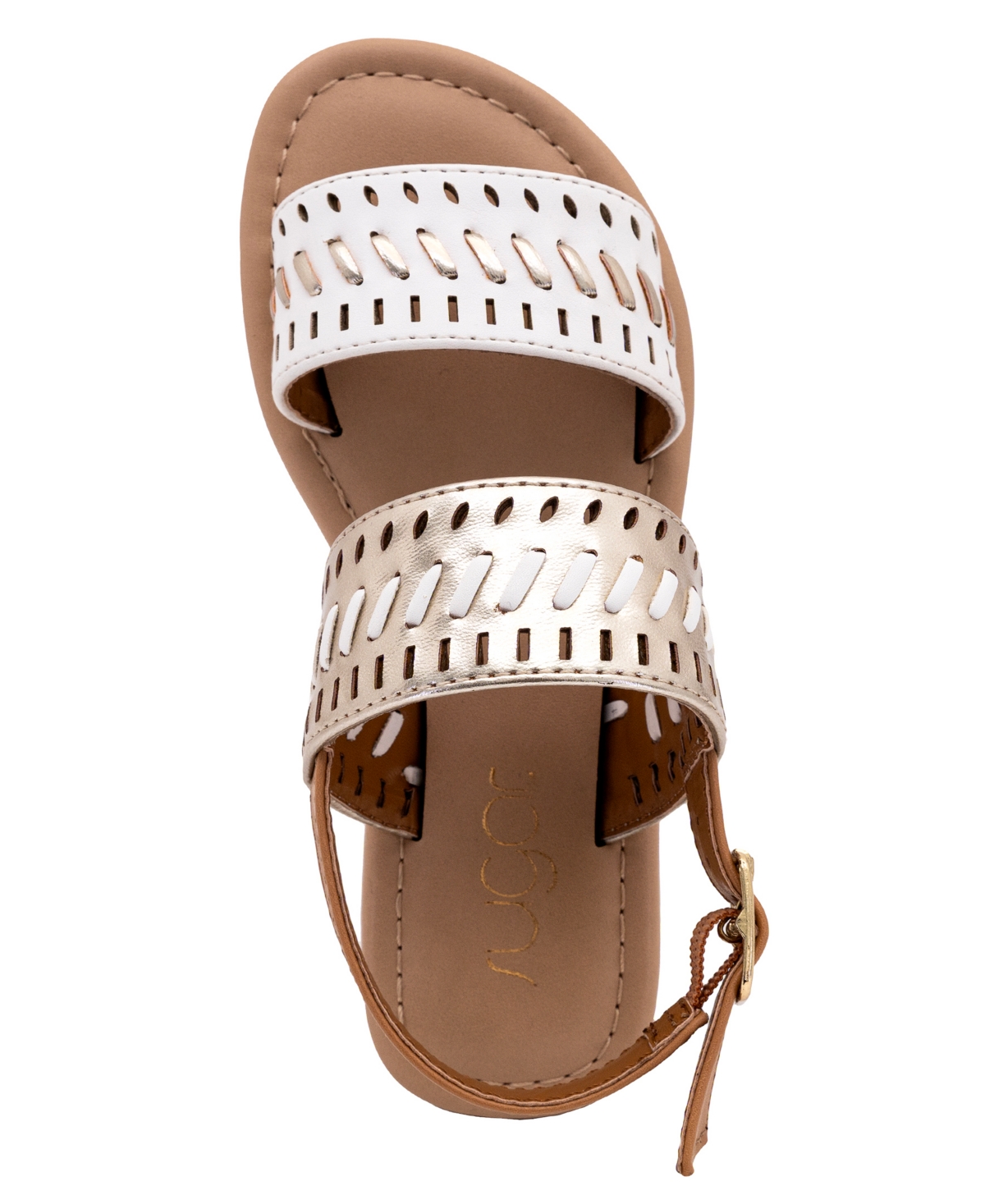 Sugar Little and Big Girls Jameeka Flat Sandals - Gold