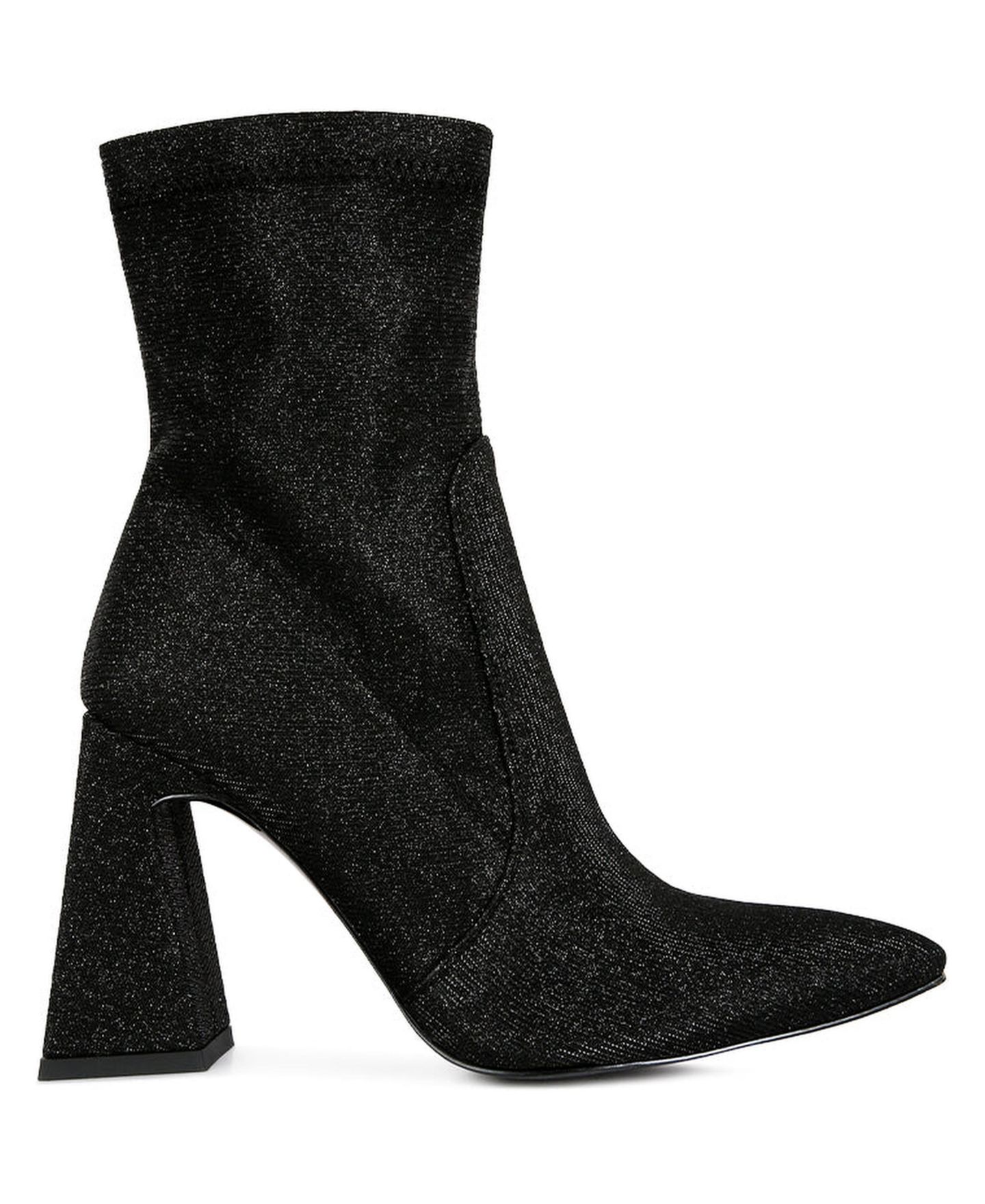 Женские ботинки London Rag Hustlers Shimmer Block Heeled Ankle, цвет: Чёрный — фото 2