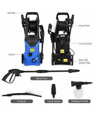 SUGIFT 2030PSI 1800W Electric High Pressure Washer with Hose Reel