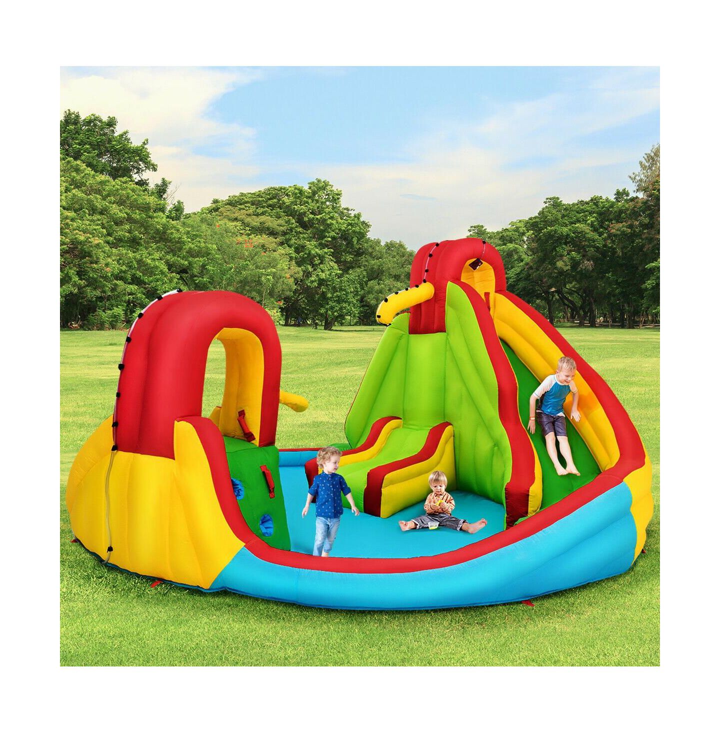 Детская игрушка INOLAIT Inflatable Water Slide Bounce House with Climbing Wall and Pool, For up to 3 Children, Ages 3+ — фото 2
