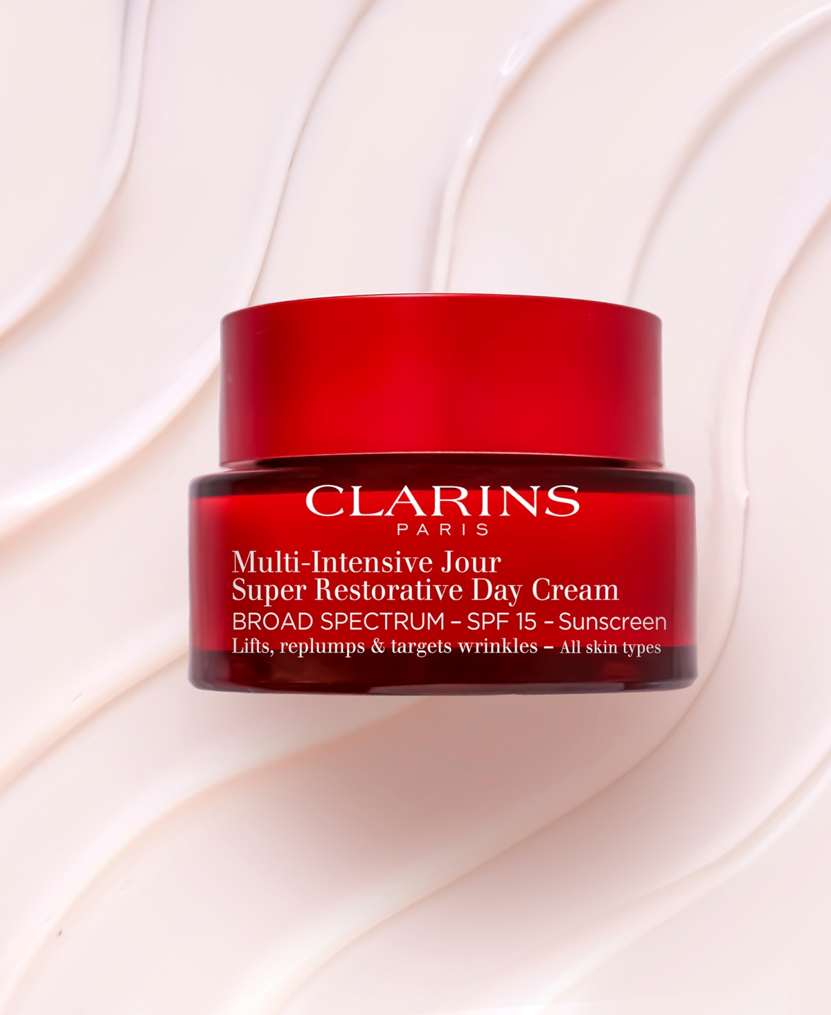 Shop Clarins Super Restorative Day Moisturizer With Spf 15 Sunscreen In No Color