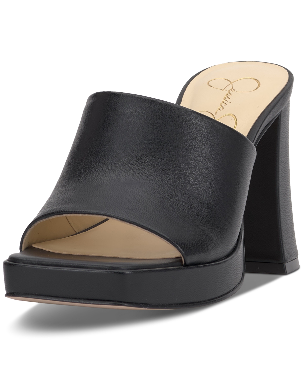 Shop Jessica Simpson Kashet Platform Block-heel Dress Sandals In Black