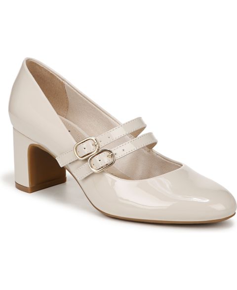 Женские туфли LifeStride True Mary Jane Pumps, цвет: Миндальное молоко искусственная лаковая кожа