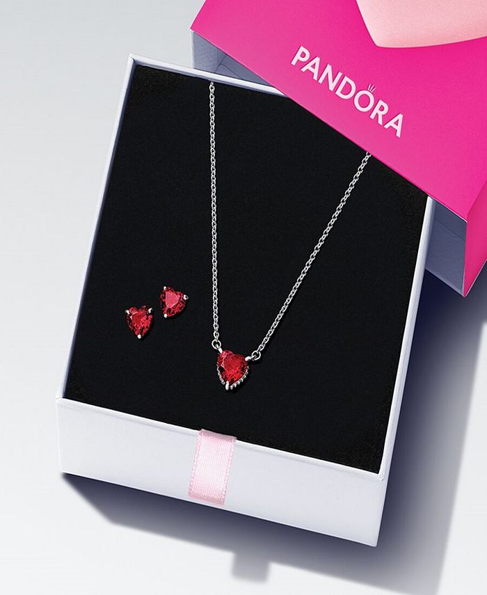 Pandora 14K Gold-Plated Sparkling Cubic Zirconia Elevated Heart ...