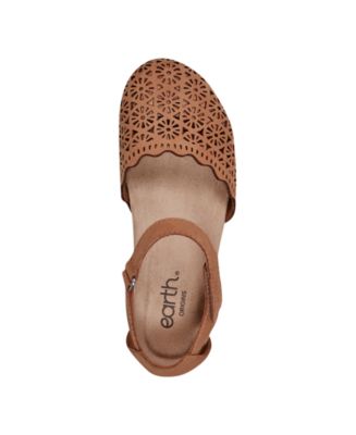 Women's Bronnie Perforated Two-Piece Flat Sandals