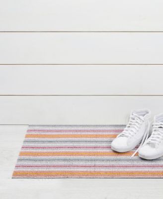 Ribbon Stripe Shag Doormat 18" x 28"