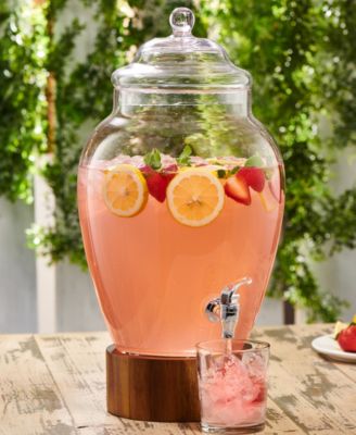 Madera Glass Beverage Dispenser