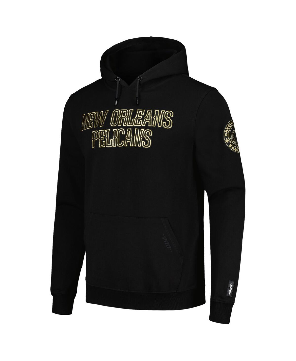 Men's Pro Standard New Orleans Pelicans& Gold Pullover Hoodie - Black