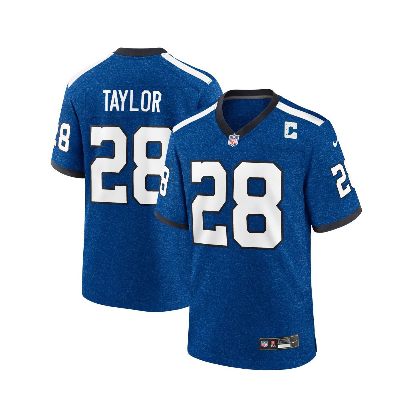 Мужской топ Nike Jonathan Taylor Royal Indianapolis Colts Indiana Nights Alternate Game Jersey — фото 1