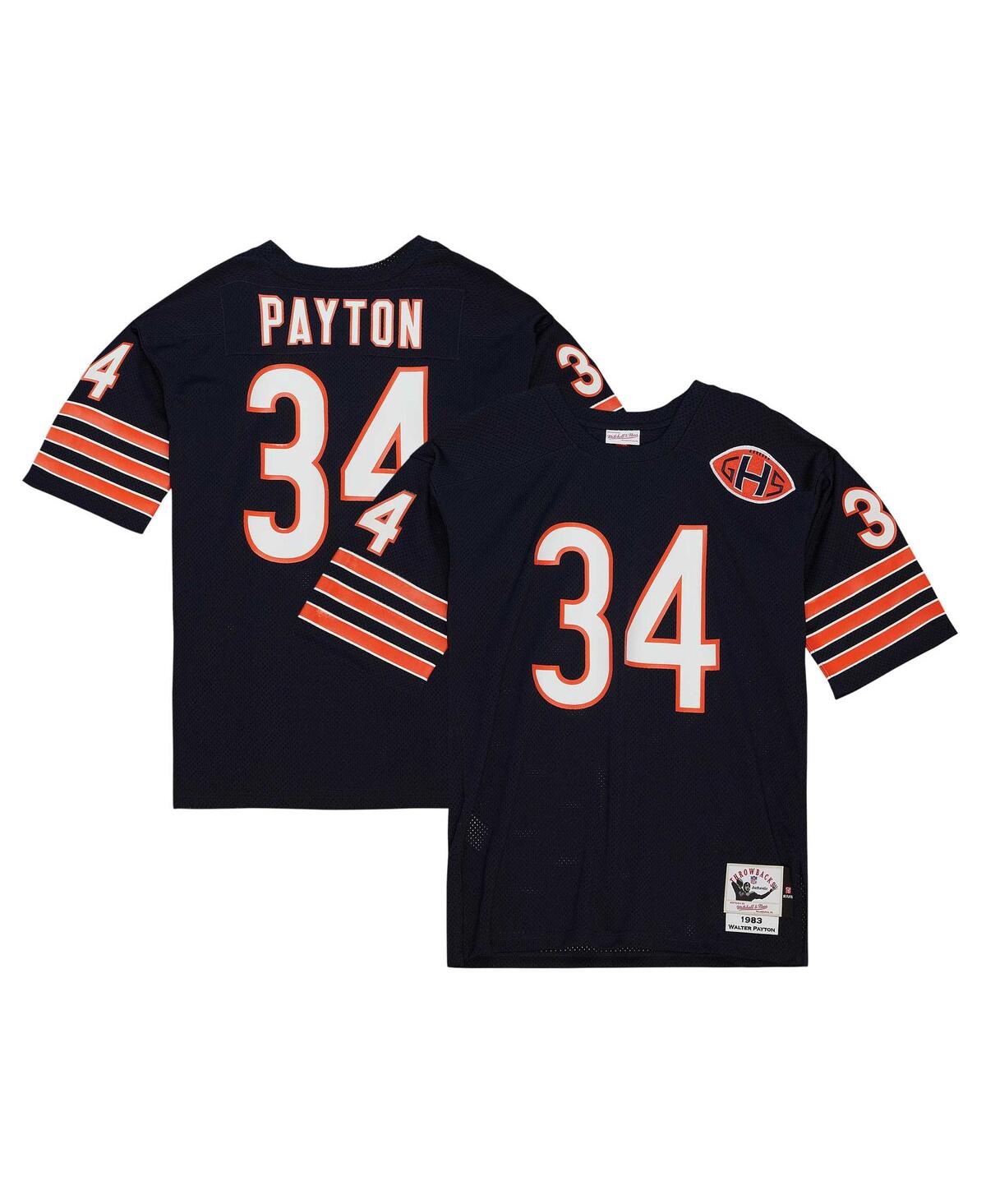Men's Mitchell & Ness Walter Payton Navy Chicago Bears 1983 Authentic Throwback Retired Player Jersey - Navy