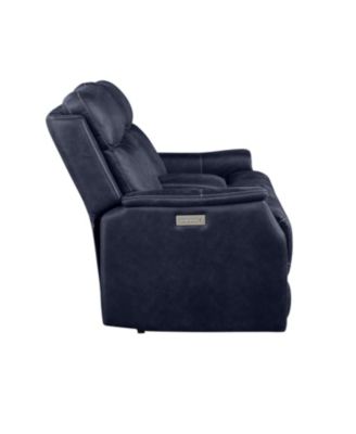 Valencia 74" Dual Power Reclining Console Loveseat