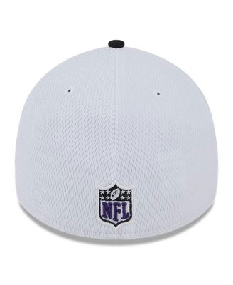 Men's White, Black Baltimore Ravens 2023 Sideline 39THIRTY Flex Hat