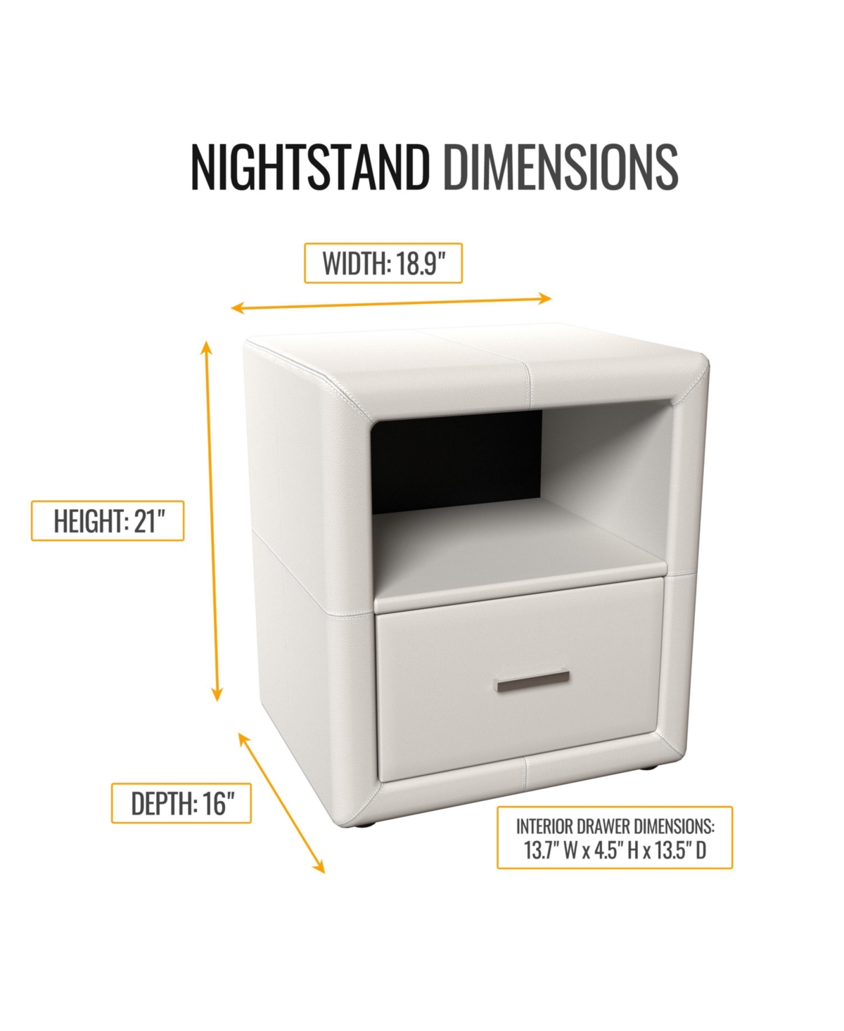 Boyd Sleep Lombardi Upholstered Nightstand
