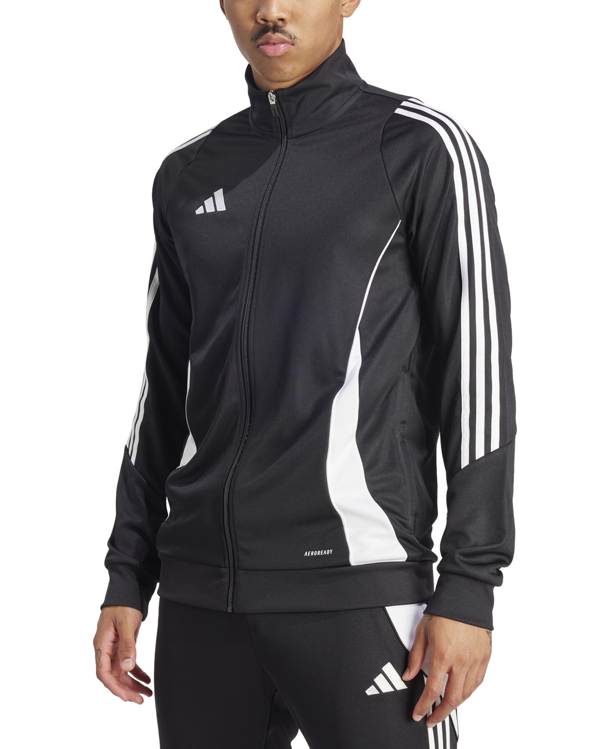 Shop Adidas Originals Men's Tiro 24 Slim-fit Performance 3-stripes Track Jacket In Black,wht