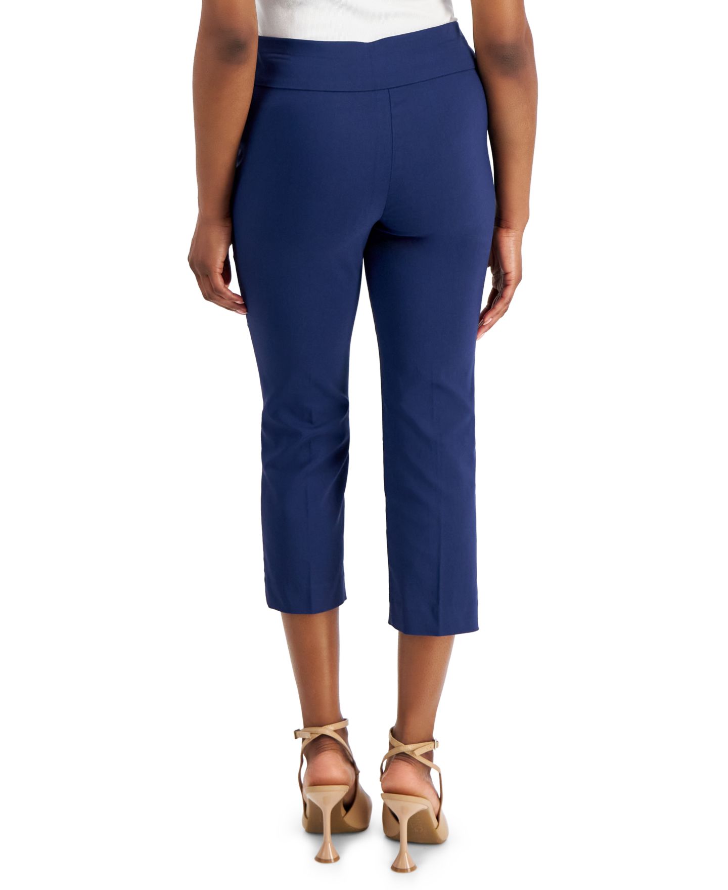 Женские брюки I.N.C. International Concepts Petite Mid-Rise Straight-Leg Capri, цвет: Индиго морской — фото 2