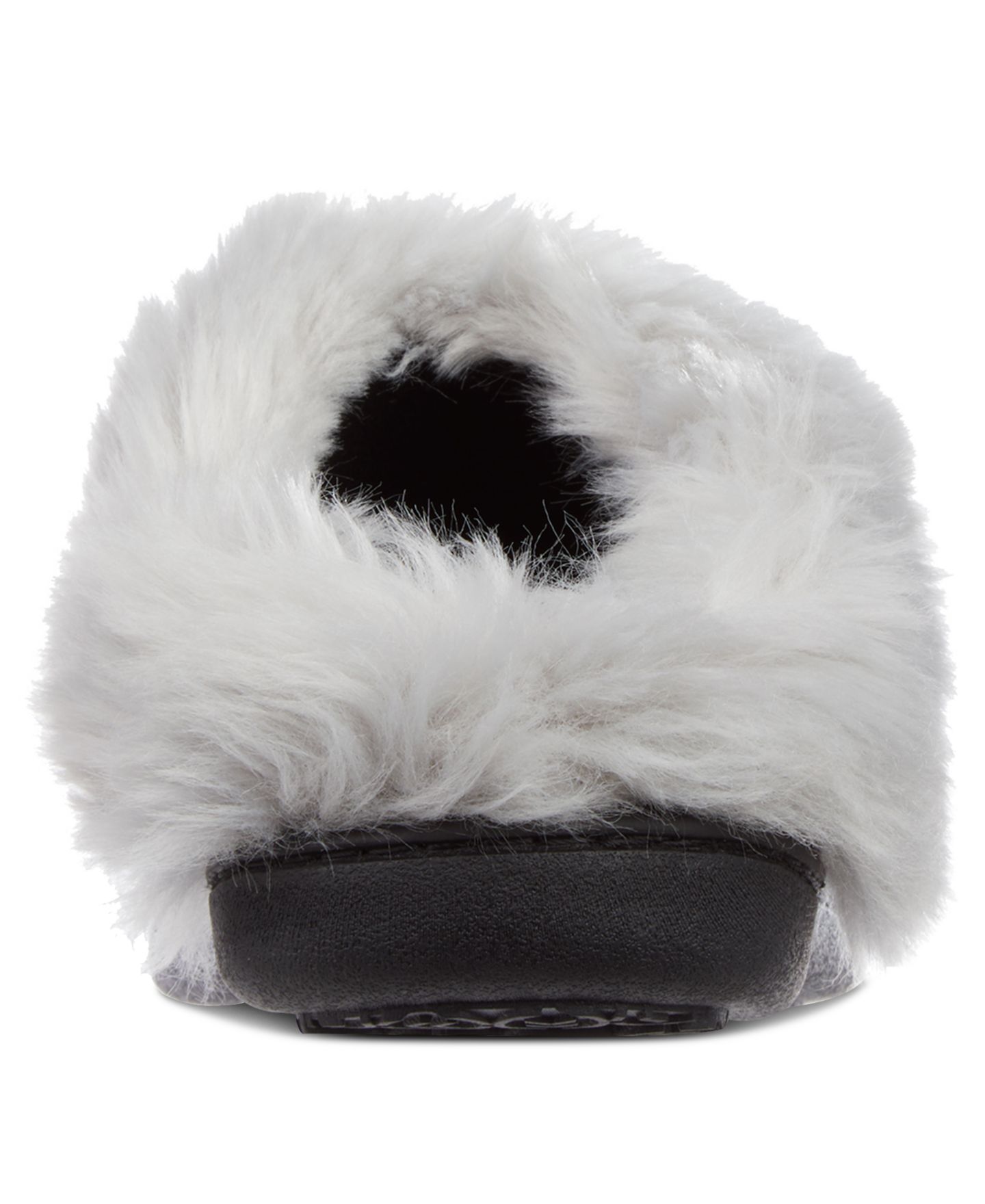 Женские тапочки Isotoner Signature Velour Valerie Comfort Hoodback Slippers, цвет: Ewe — фото 9