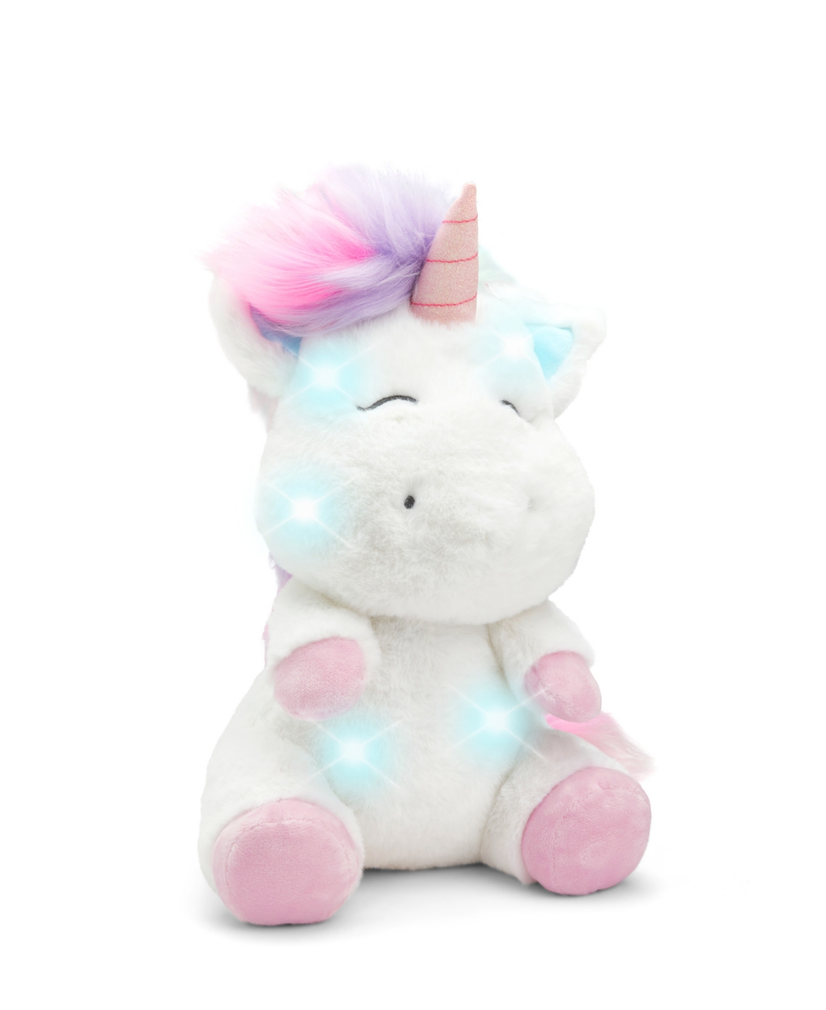 Shop Geoffrey's Toy Box 12" Unicorn Plush With Led Lights And Sound In White