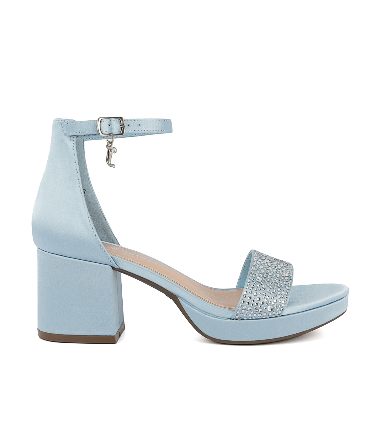 Juicy Couture Women's Nelly Rhinestone Two-Piece Platform Dress Sandals