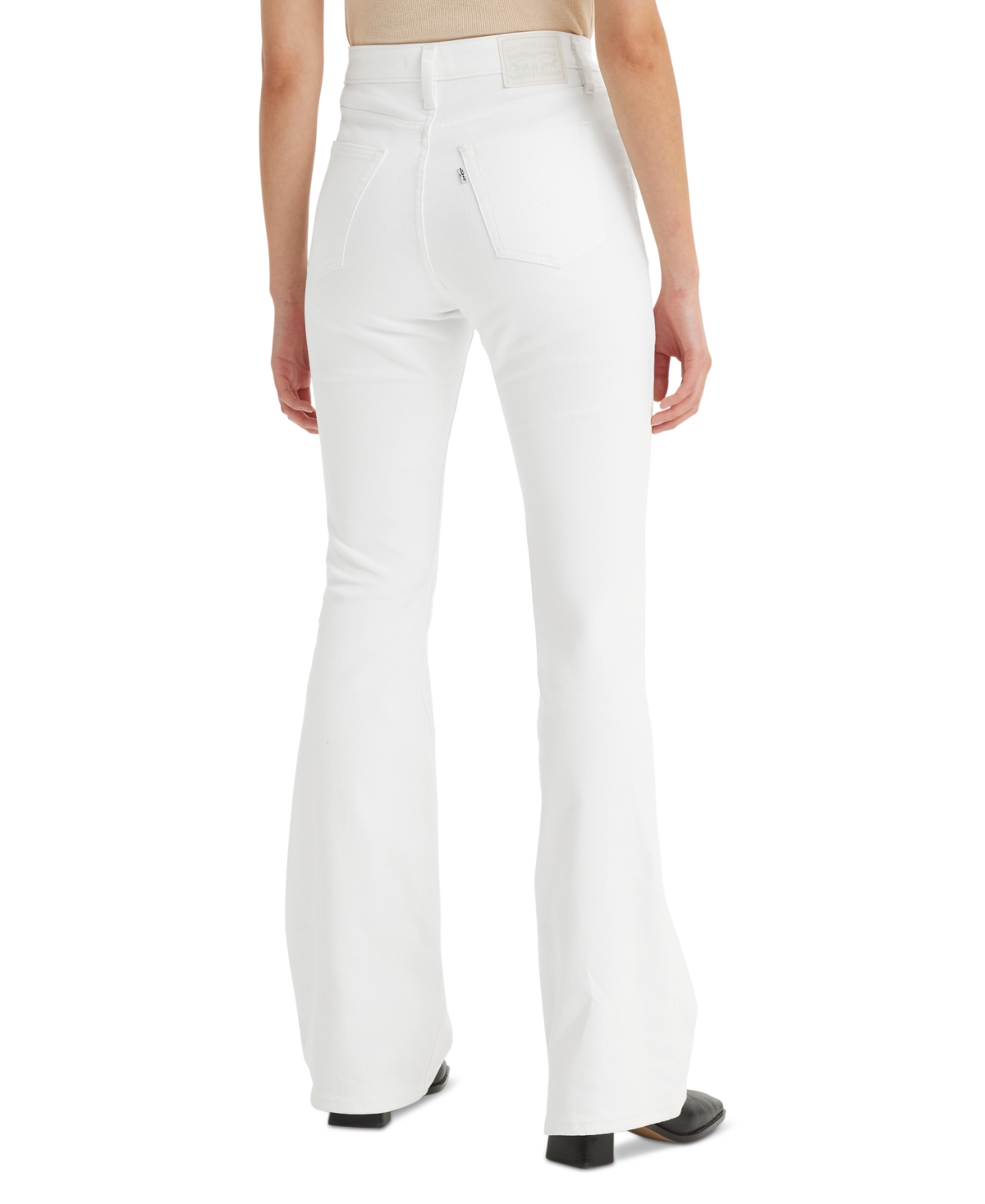 Levi's Women's 726 High Rise Slim Fit Flare Jeans In White