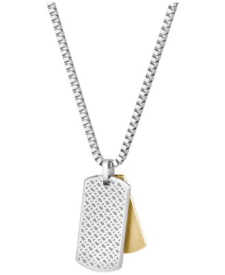 Men's Devon Two-Tone Stainless Steel Necklace