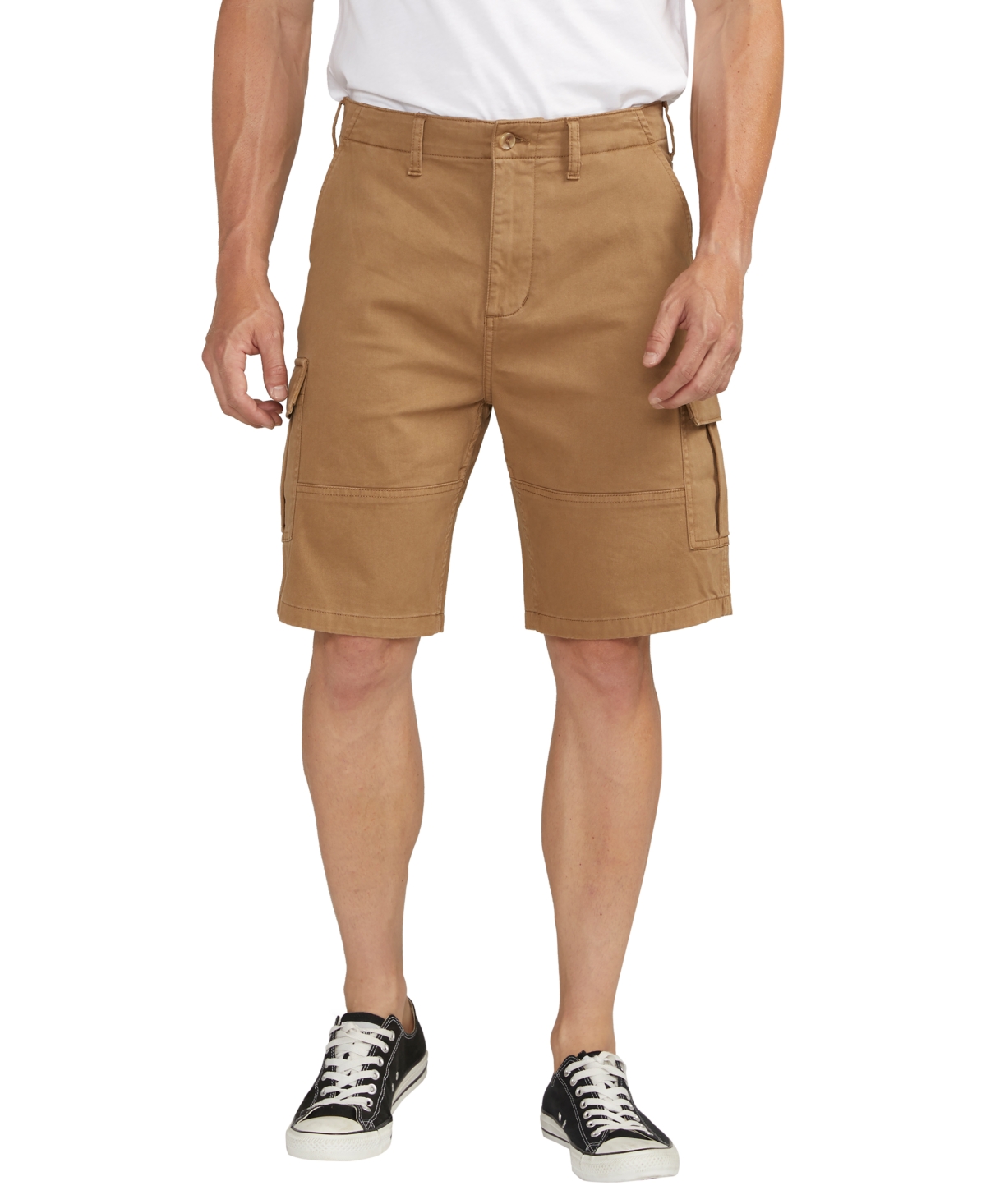 Shop Silver Jeans Co. Men's Essential Twill Cargo 10" Shorts In Desert
