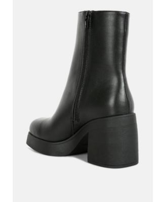 Womens sins platform bootie
