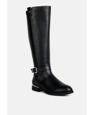 Women's Renny Buckle strap embellished calf boots