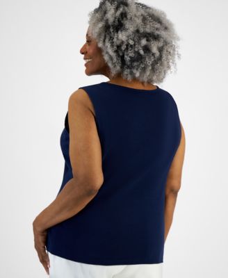 Women's Sweetheart-Neck Sleeveless Top, Created for Macy's