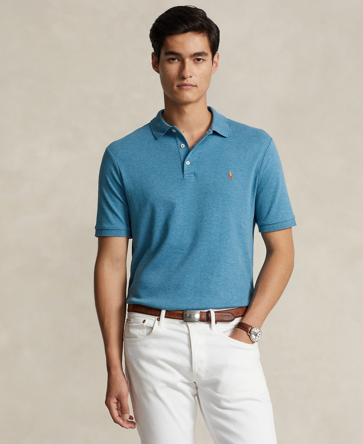 Polo Ralph Lauren Men's Custom Slim Fit Soft Cotton Polo Shirt