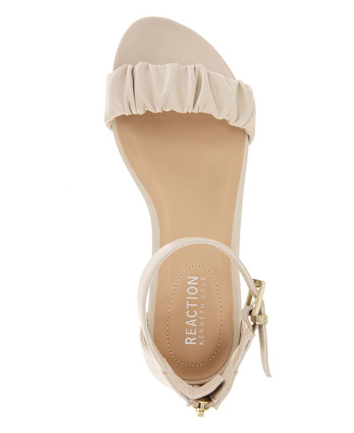 Kenneth Cole Reaction Grande Scrunch, Sandali con Zeppa Donna, Ecru, 40 EU