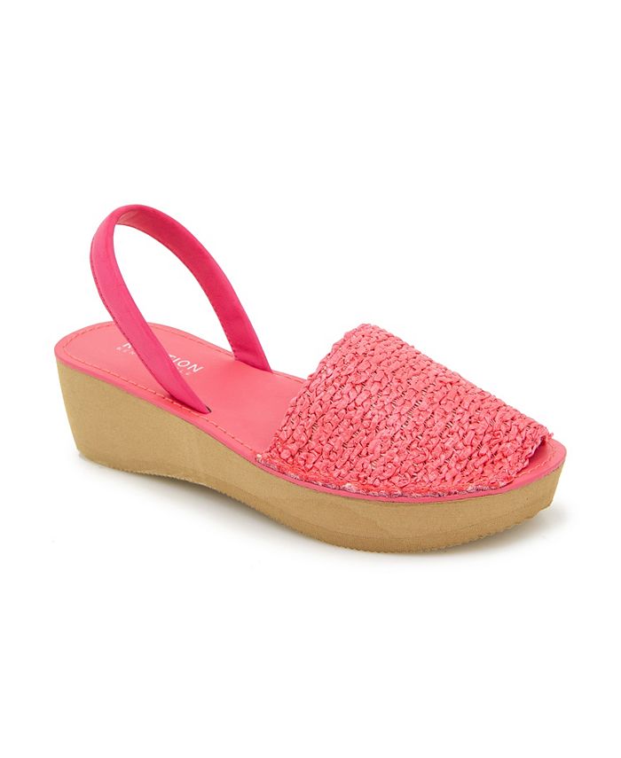 Kenneth cole reaction women's fine glass platform wedge sandals sales